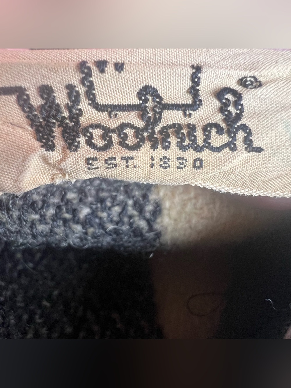 VTG 60s Woolrich Jacket Mens Size 15 Medium Heavy Wool Flannel Overshirt Shacket - Picture 10 of 13